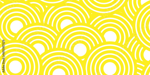 Abstract pattern with circles. Seamless geometric swirl spiral pattern and abstract circle wave lines. Ornament circle overlapping background. Colorful element line pattern.	