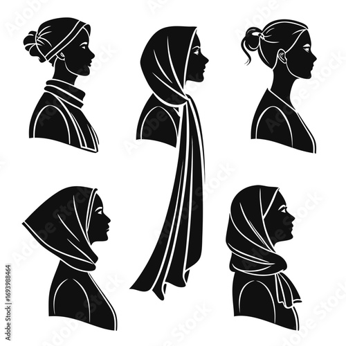 Diverse headscarf and shawl styles hijab fashion
