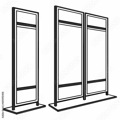 Modern vertical poster display frames poster frames display stands