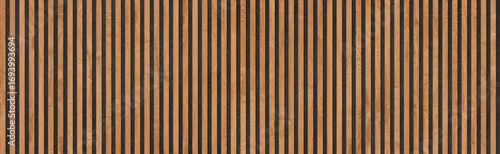 Panel kuchenny z motywem natural wood lath line arrange pattern, wooden strip background, wooden slate.
