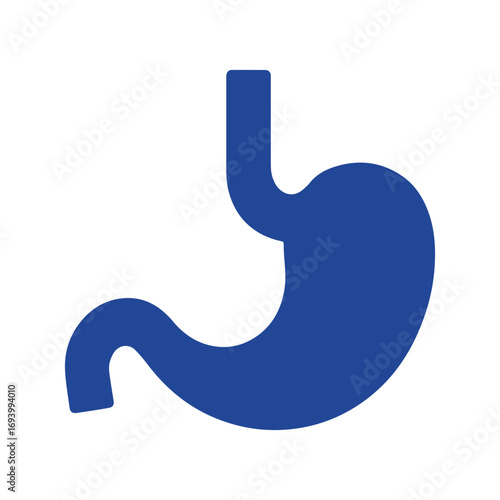 Inflamed human stomach showing gastric pain and irritation