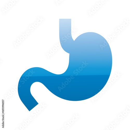 Modern Simple Stomach Logo for Healthcare and Digestive Health Awareness