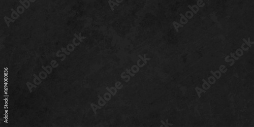 Dark abstract black grunge cement wall charcoal rock smooth plaster texture backdrop Black Board Texture design are light gradient background.	