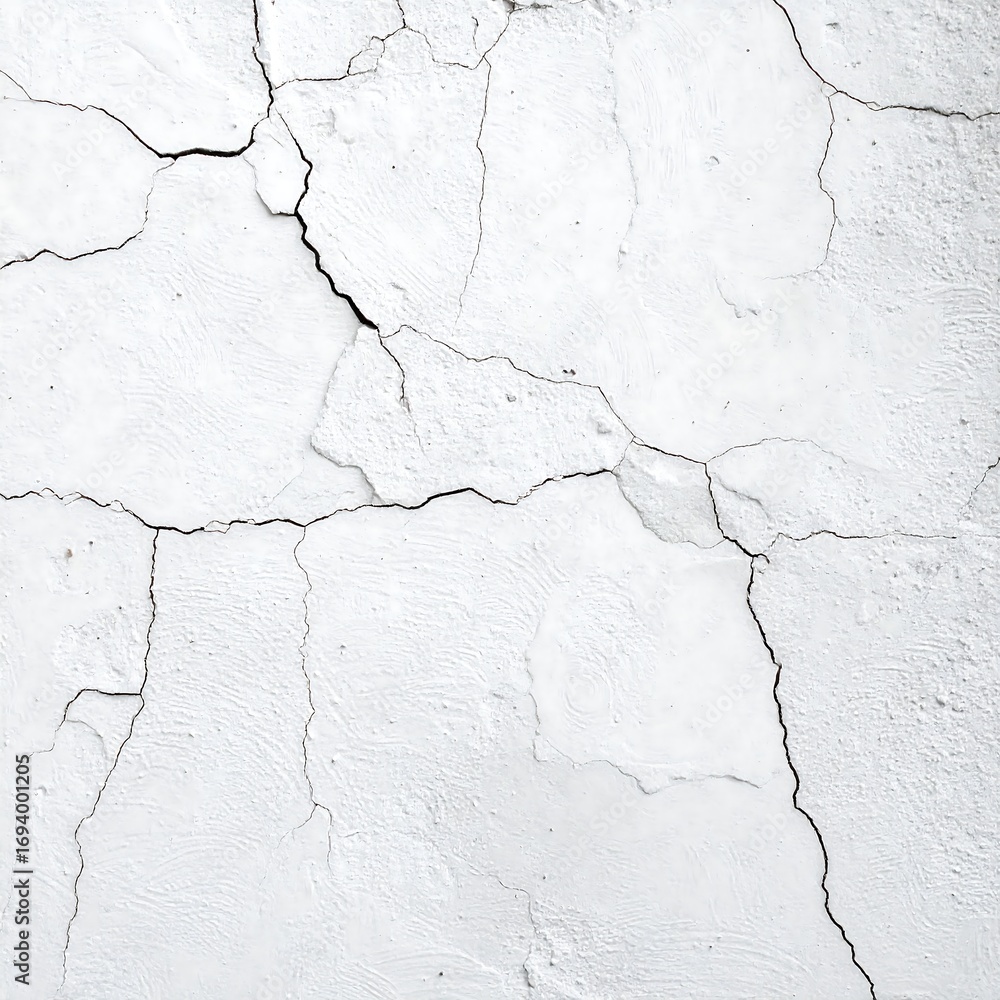 Obraz premium Cracked White Wall
