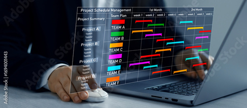 Fotografía Business Schedule Project Management system