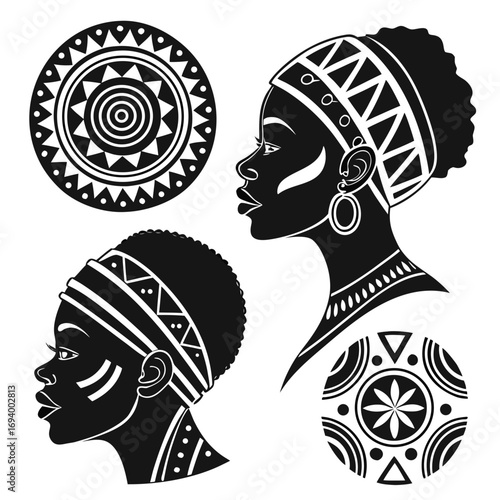 African tribal face paint designs and profiles woman