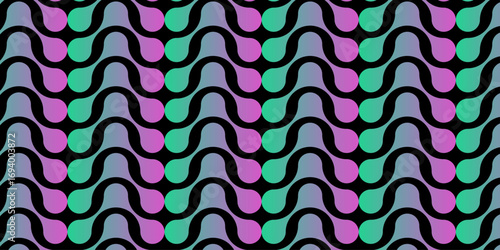abstract pattern with purple flowers seamless pattern with circles and stripes colorful meatball texture wallpaper background.	
