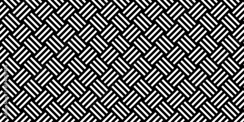 Minimal line Seamless geometric pattern with shapes. Decoration and maze ornament square graphic wall tile.	