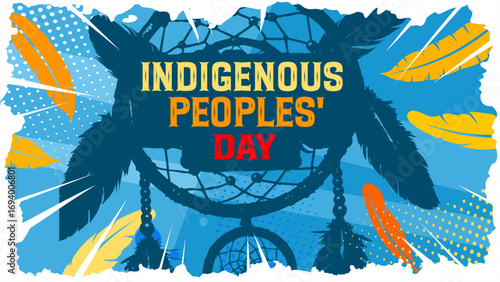 Indigenous peoples' day - vector illustration