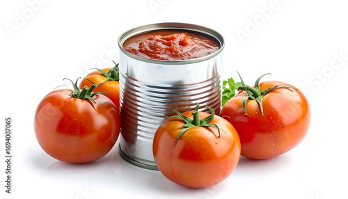 Canned tomato sauce and fresh tomatoes