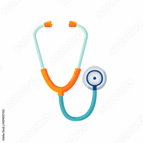 Medical Stethoscope for Healthcare and Doctor Equipment Vector Design