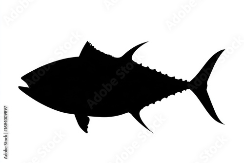 Silhouette of a tuna fish.