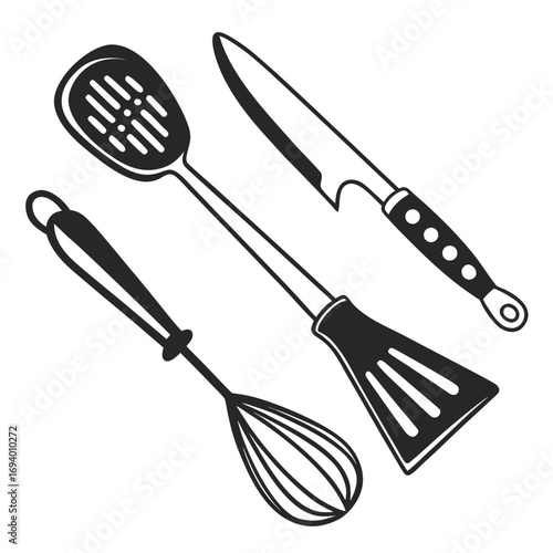 Kitchen Utensils Whisk Spatula Knife slotted spatula kitchen tools