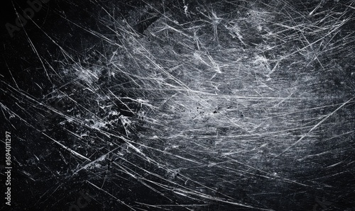 Dark, textured surface with scratches
