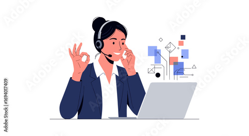 Skilled customer support agent providing excellent service through digital communication and problem resolution