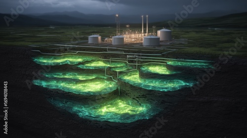 Dynamic Illustration of Underground Carbon Storage in High Fidelity Visual Representation