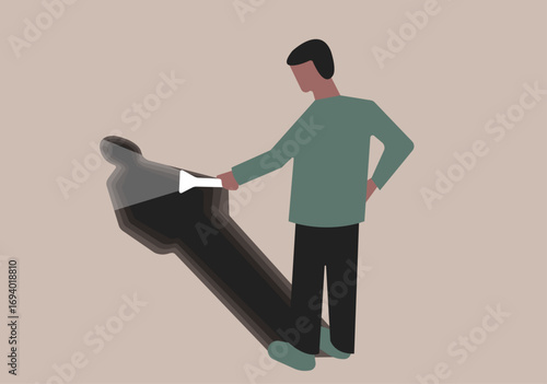 Illustration about mental health and human psychology