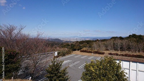 Scenic View from Sangane Skyline with Clear Blue Sky