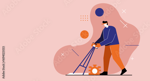 Modern cleaning services, maintenance, and efficiency in a professional or domestic setting. Ideal for business, home care, or facility management concepts.