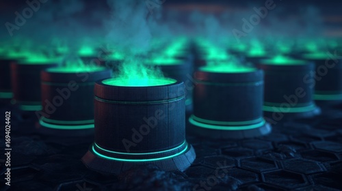 Conceptual Artwork Depicting Graphene Enhanced Systems with Futuristic Design Elements