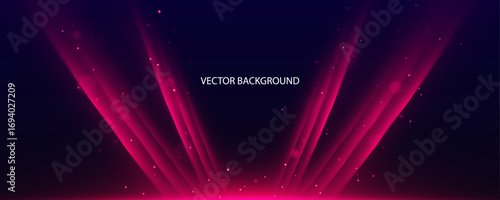 Abstract futuristic digital background with vibrant purple glowing streaks and moving light lines. Sparkle glowing shiny dots effect, and bokeh decoration.