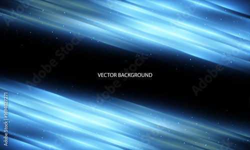 Abstract streaks of neon light dash from left to right, creating a striking sense of energy and motion. Deep blue tones contrast with pink highlights. Great for sci-fi visuals.