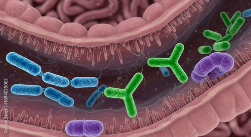 乳酸菌とビフィズス菌と酪酸菌が体内で働く