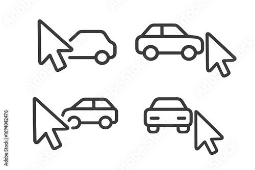 Pack of minimalistic line icons of soap bar, liquid soap dispenser, soap bubbles, and hand washing. Linear vector pictograms for web design, apps, banners, social media, cards, hygiene illustration