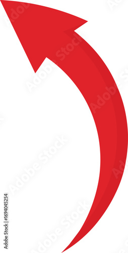 red and white arrow