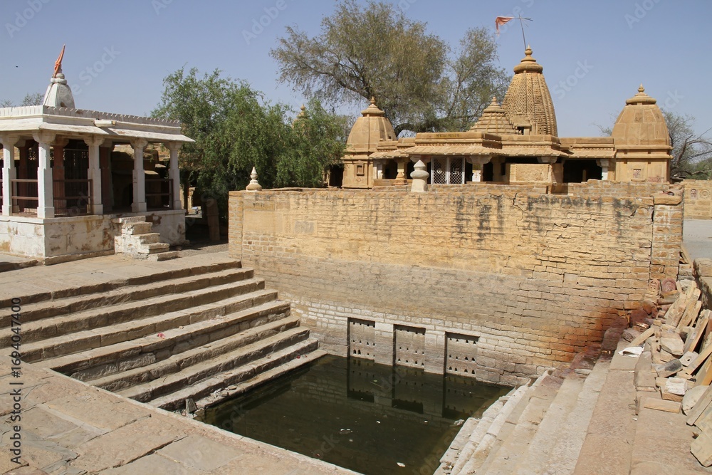 Fototapeta premium old well in jaisalmer, india