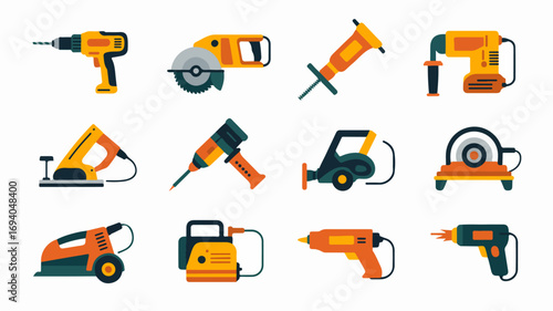 Power Tools Collection for Construction and DIY Projects