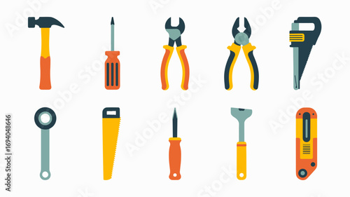 Hand Tools Set for Construction and Repair