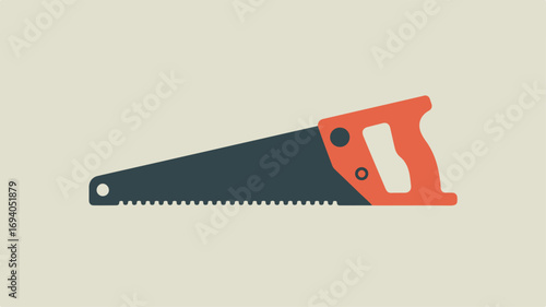 Hand saw for cutting wood and materials