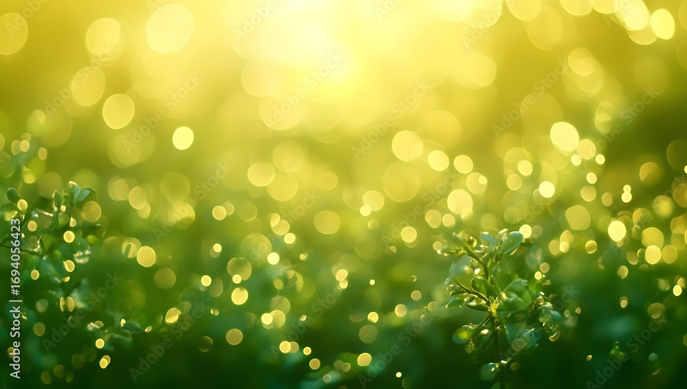 Obraz premium Abstract blurred background, green and blue gradient, white space in the middle, 