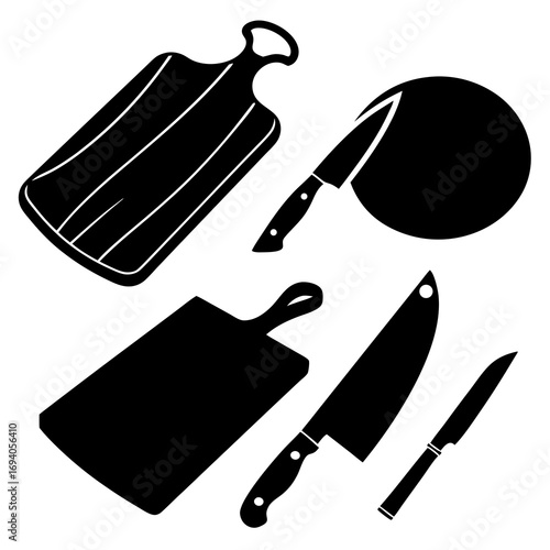 Kitchen cutting boards and knives kitchen knife chef knife