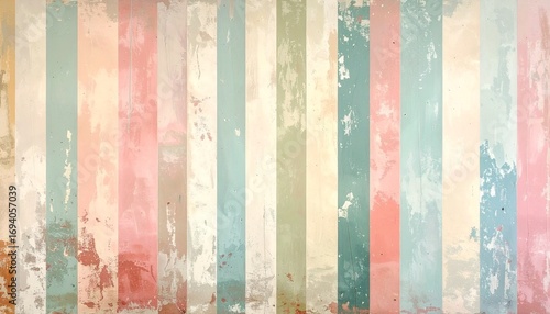 Wallpaper Mural Retro striped wallpaper in old pastel tones and vintage texture Torontodigital.ca