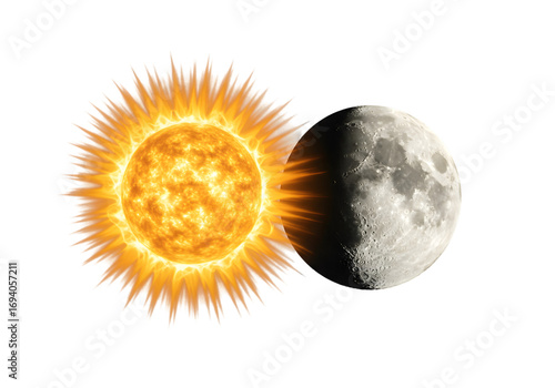 Photography Celestial Bodies Sun and Moon Illustration  Astronomy Space Solar System Eclipse