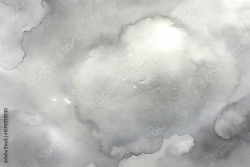 Monochrome watercolor wash with soft gray tones, creating a subtle, textured background ideal for adding depth and sophistication to design projects