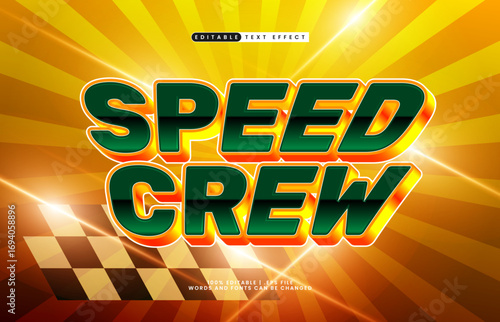 speed crew editable text effect