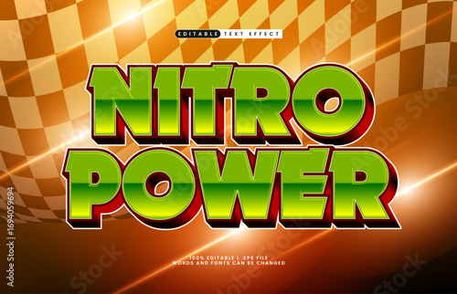 nitro power editable text effect