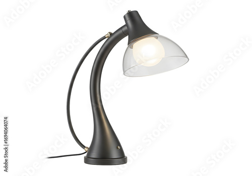 Sleek MidCentury Modern Desk Lamp Elegant Lighting Solution on transparent background