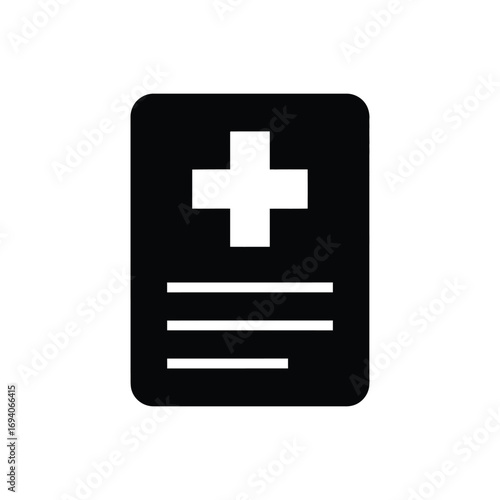 Medical document icon representing health and healthcare services