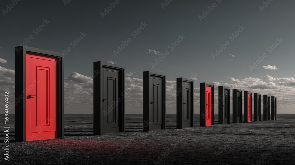 Fototapeta premium Doors of opportunity