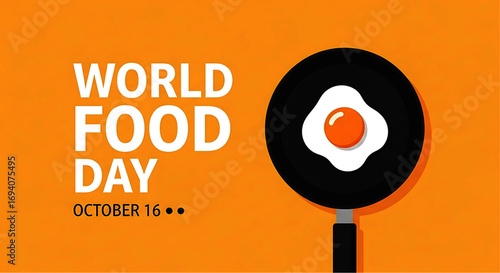 Fried Egg in Pan, Celebrating World Food Day October 16