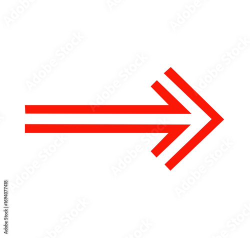 Free Download vector red arrow icon on white background - GFXLoad