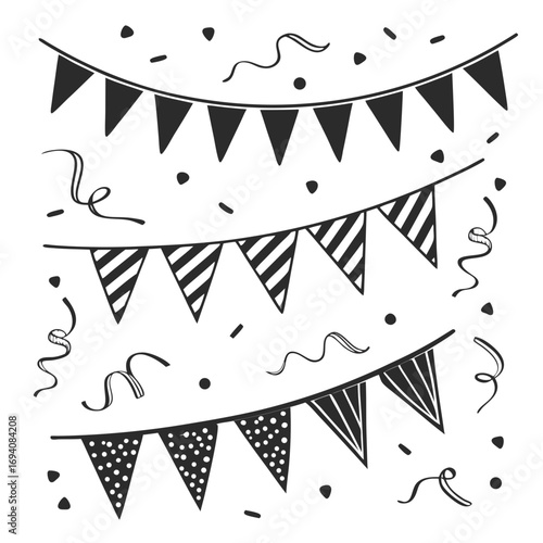 Party bunting streamers confetti celebration decoration