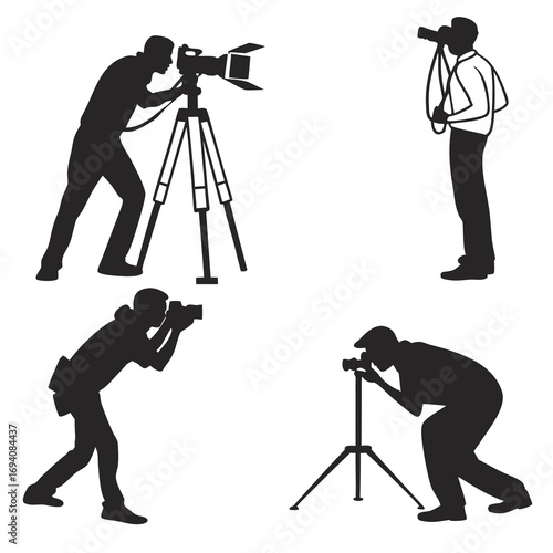 Photographers capturing moments with cameras photography