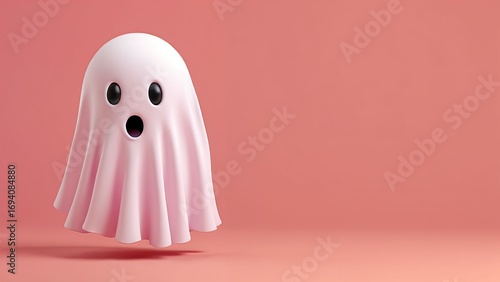 Cute halloween ghost illustration