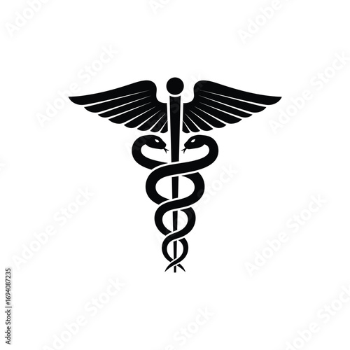 Caduceus Medical Symbol Healthcare, Healing, and Medicine Icon