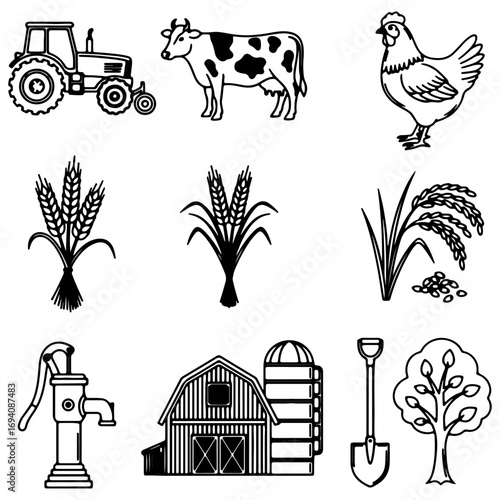 This a vector set designed Household Marks icon/LOGO, which is used on any Branded T-shirts or Sports Jersey or Tank top or many required places